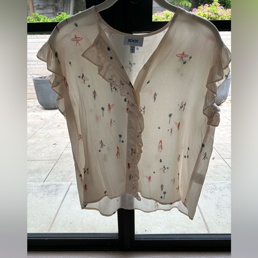 KOCH surfer pattern blouse. The cutest pattern ever. Worn once